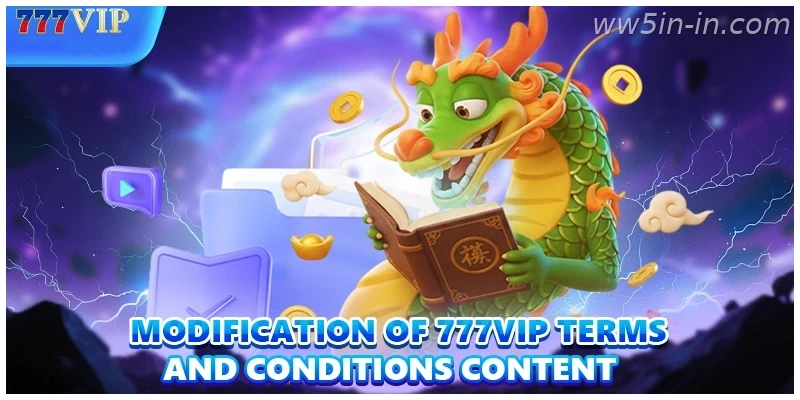 Modification of WW5 Terms & Conditions content